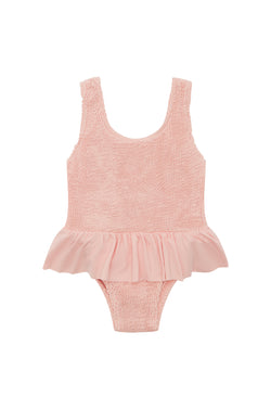 CAMILA FRILL ONE PIECE - PEACH / PEACH - <b> NEW COLOUR - SPF 50+ </B>