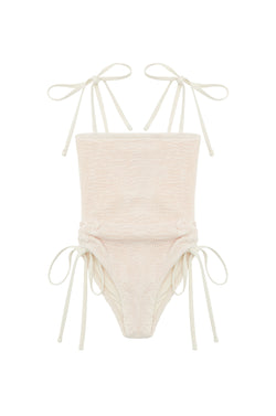 BONDI ONE PIECE - CREAM  -<b> BACK IN STOCK - SPF 50+ </B>