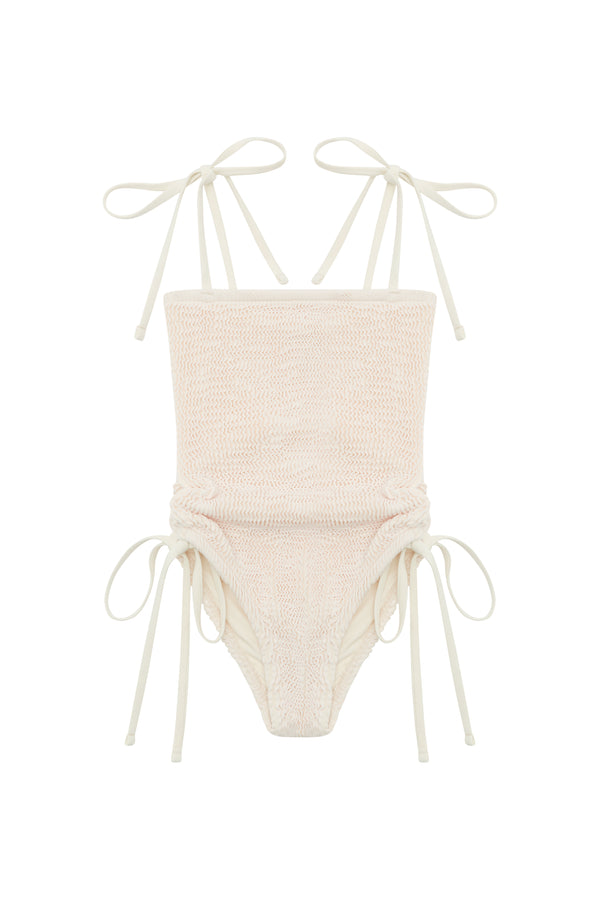 BONDI ONE PIECE - CREAM  -<b> BACK IN STOCK - SPF 50+ </B>