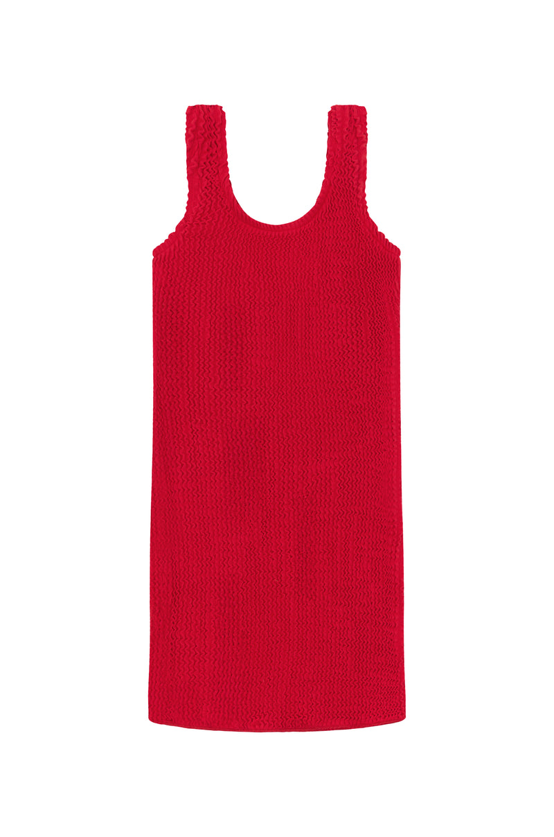 PIA DRESS - CHRISTMAS RED - <b> NEW COLOUR - SPF 50+ </B>