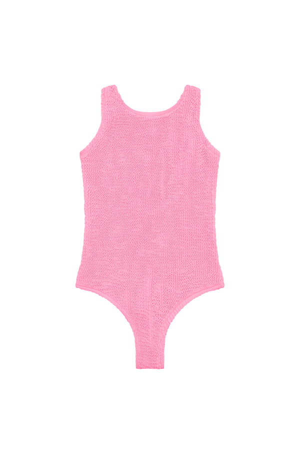 <b>NEW FIT! </B> - CLASSIC ONE PIECE - HOT PINK - <b>SPF 50+</B>