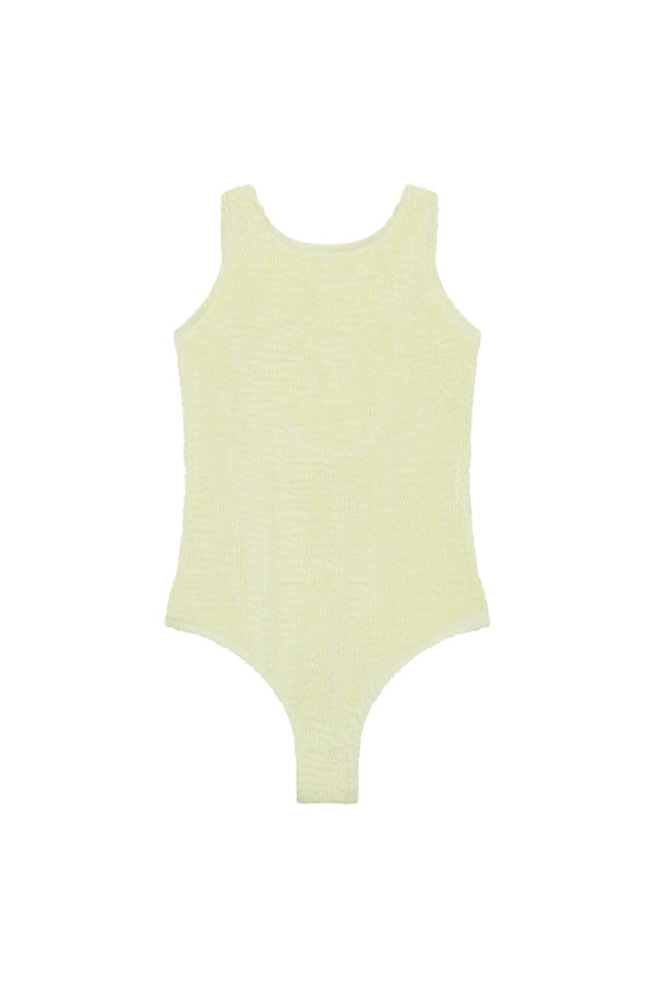<b>NEW FIT! </B> - CLASSIC ONE PIECE - YELLOW - <b>SPF 50+</B>
