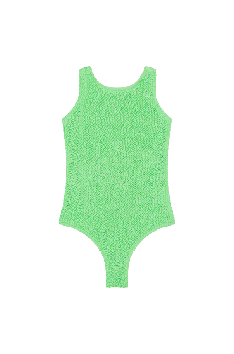 <b>NEW FIT! </B> - CLASSIC ONE PIECE - GREEN - <b>SPF 50+</B>