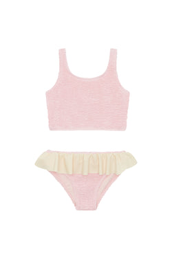 <B> NEW! </B>- ELLIE TANK BIKINI - BLUSH / CREAM - <b>SPF 50+ </B>