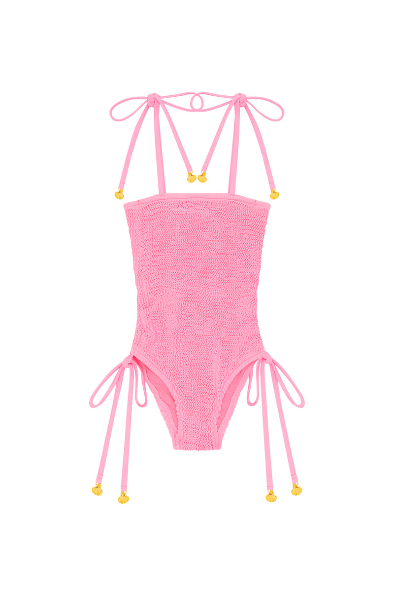 <B> NEW! </B>- BONDI ONE PIECE - HOT PINK - <B> SPF 50+ </B>